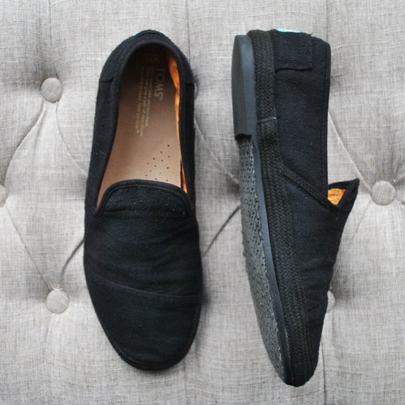 Toms Other - TOM's Black Men's Loafers Flats